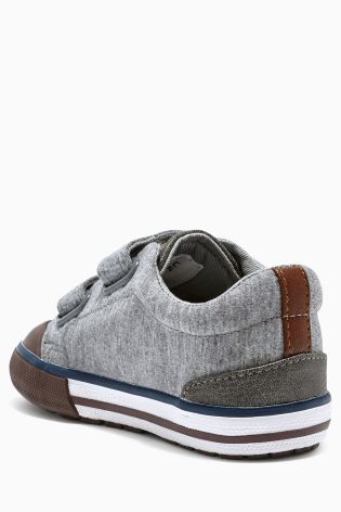 Grey Monkey Vulcanised Shoes (Younger Boys)